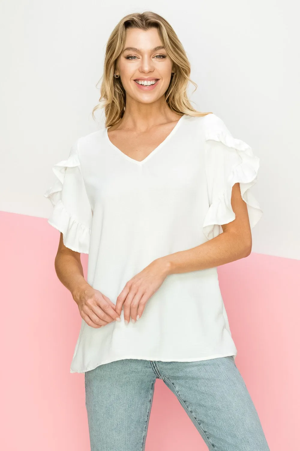Reena Ruffle Blouse