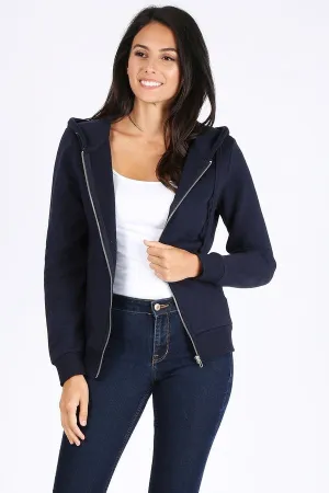 Rosio zip hoodie NAVY