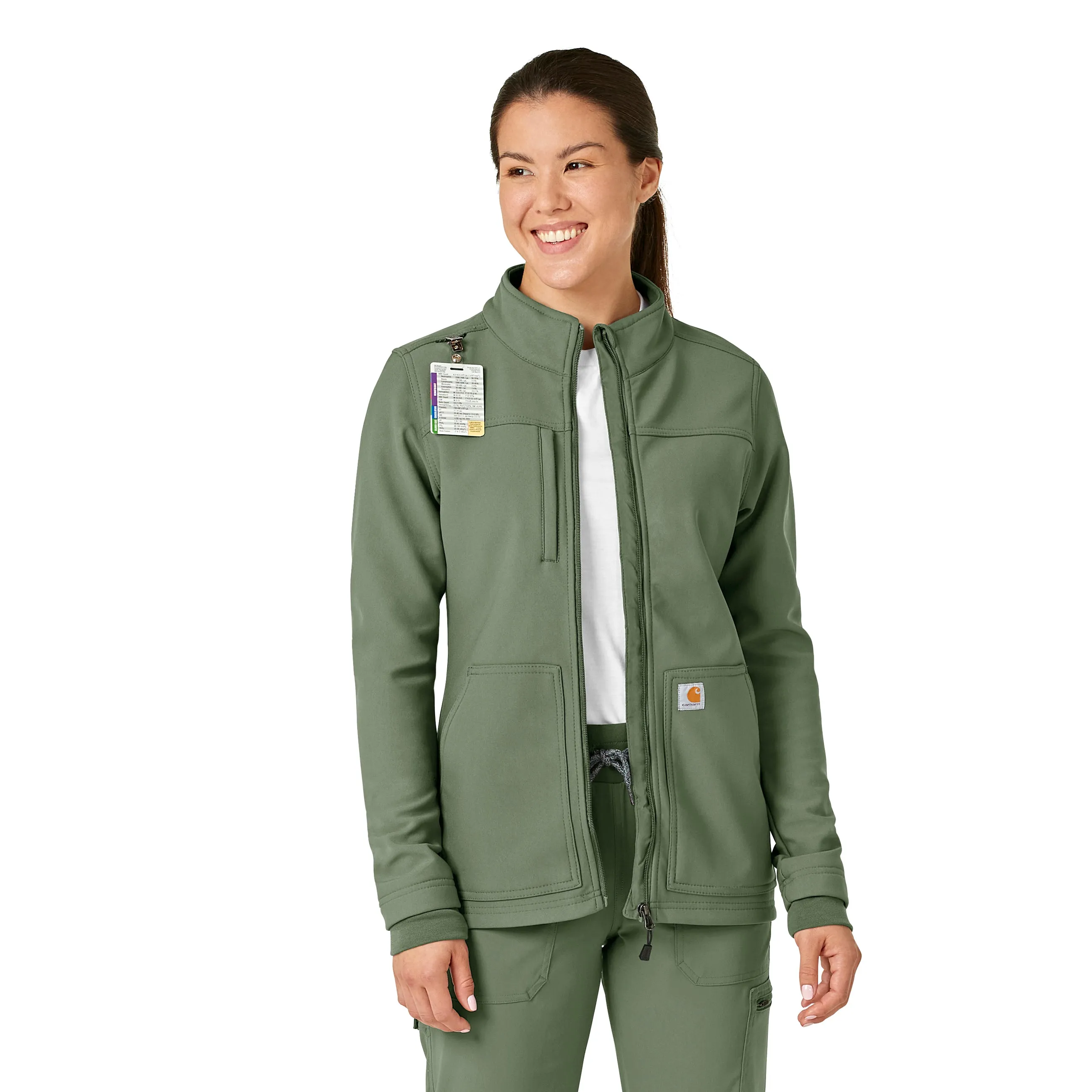 Rugged Flex C81023 Bonded Fleece Jacket Olive