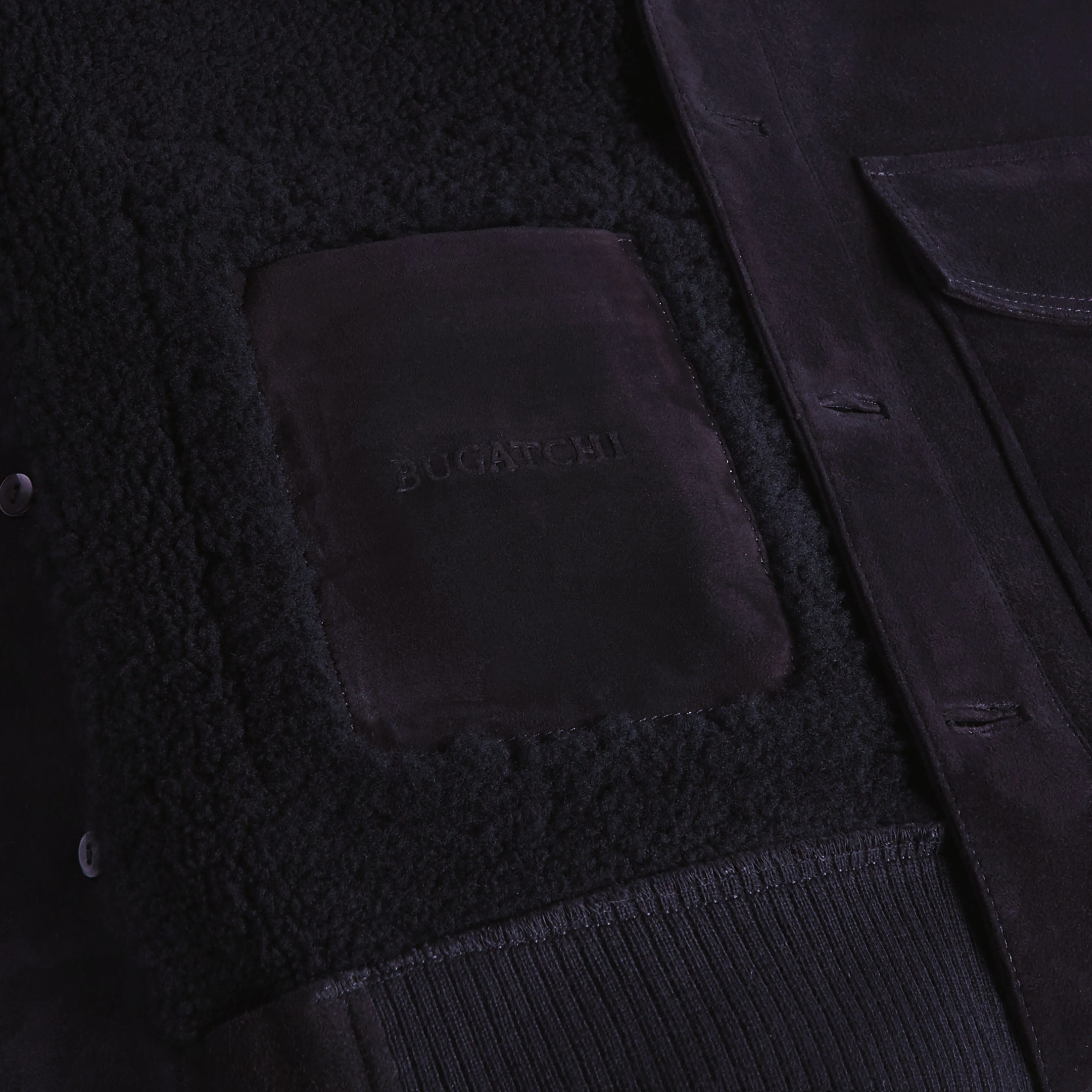 Shearling Lined Suede Jacket
