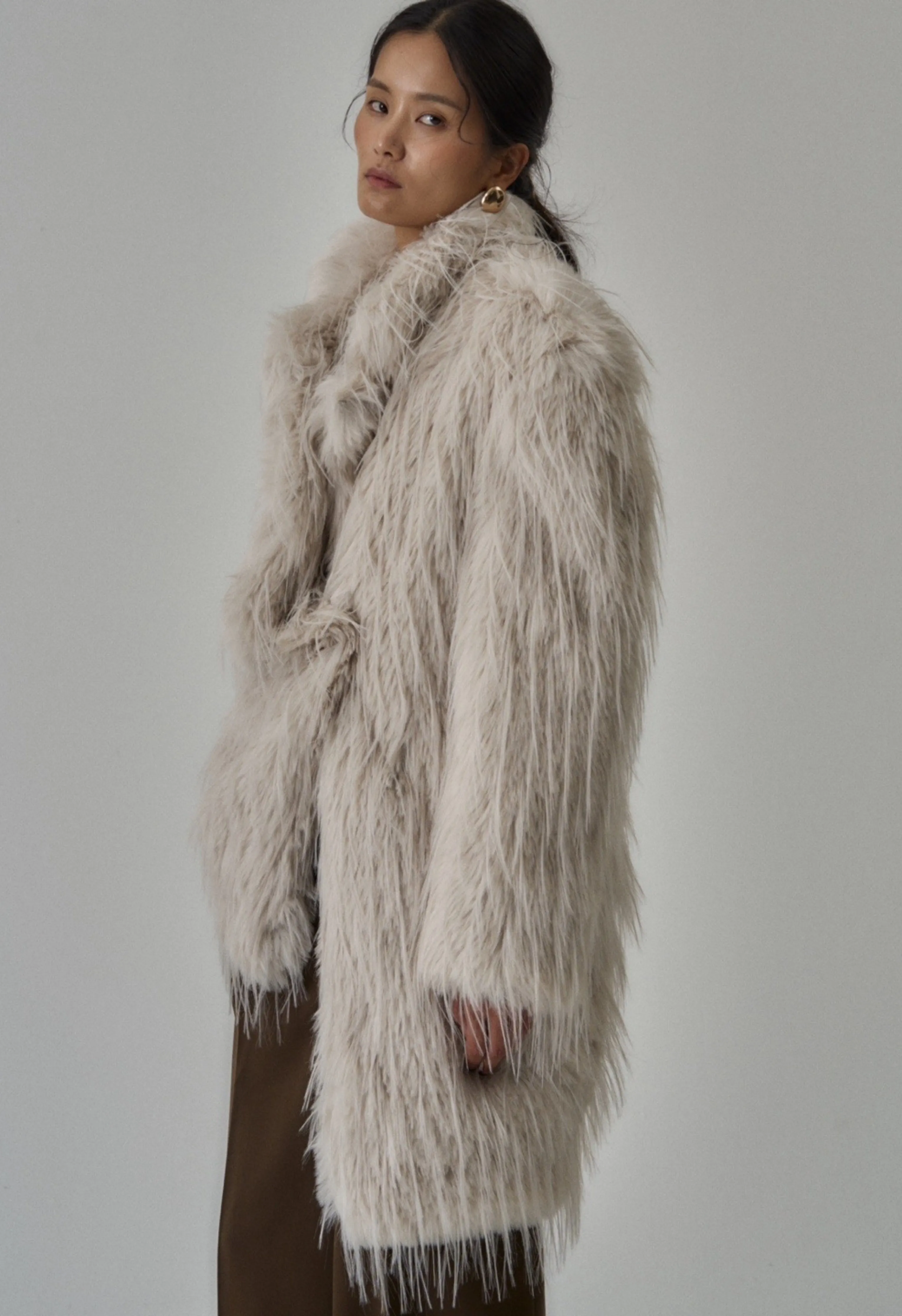 Sierra Faux Shearling Coat
