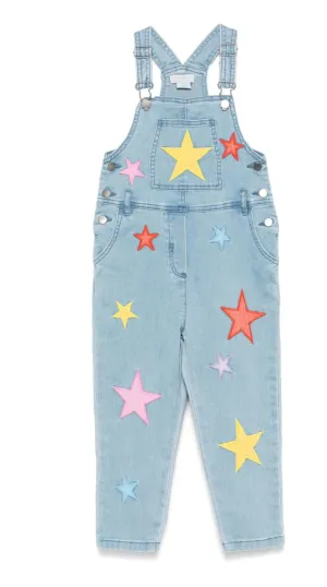 Stella McCartney Kids Embroidered Stars Overalls