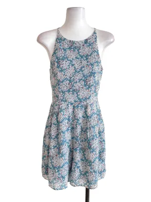 Stone Blue Floral Cami Romper