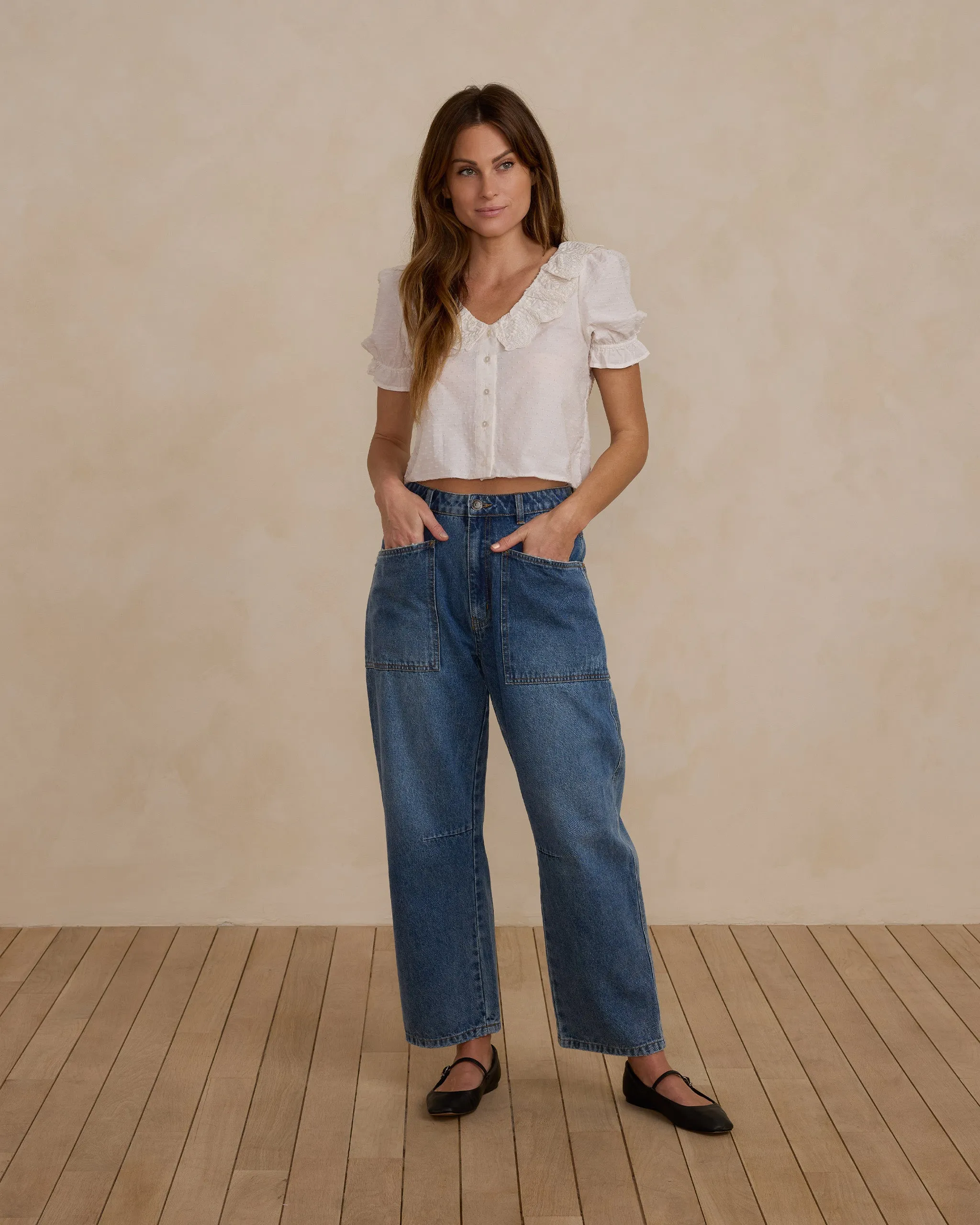 The Bella Blouse by Rylee   Cru - Natural