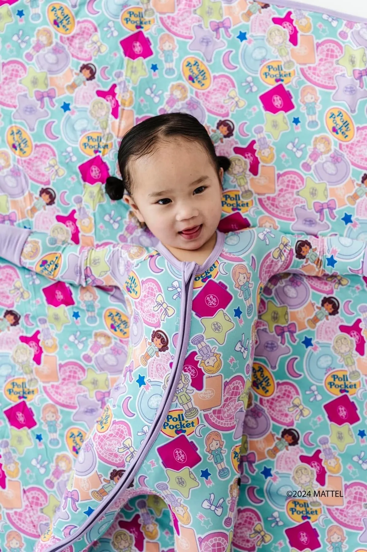 The Sleepy Sloth Polly Pocket Tiny is Mighty Zip Jammies Convertible Romper