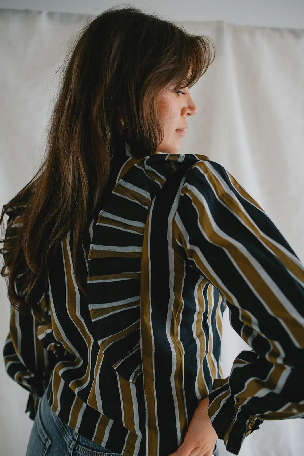 The Taya Long Sleeve Blouse by FRNCH