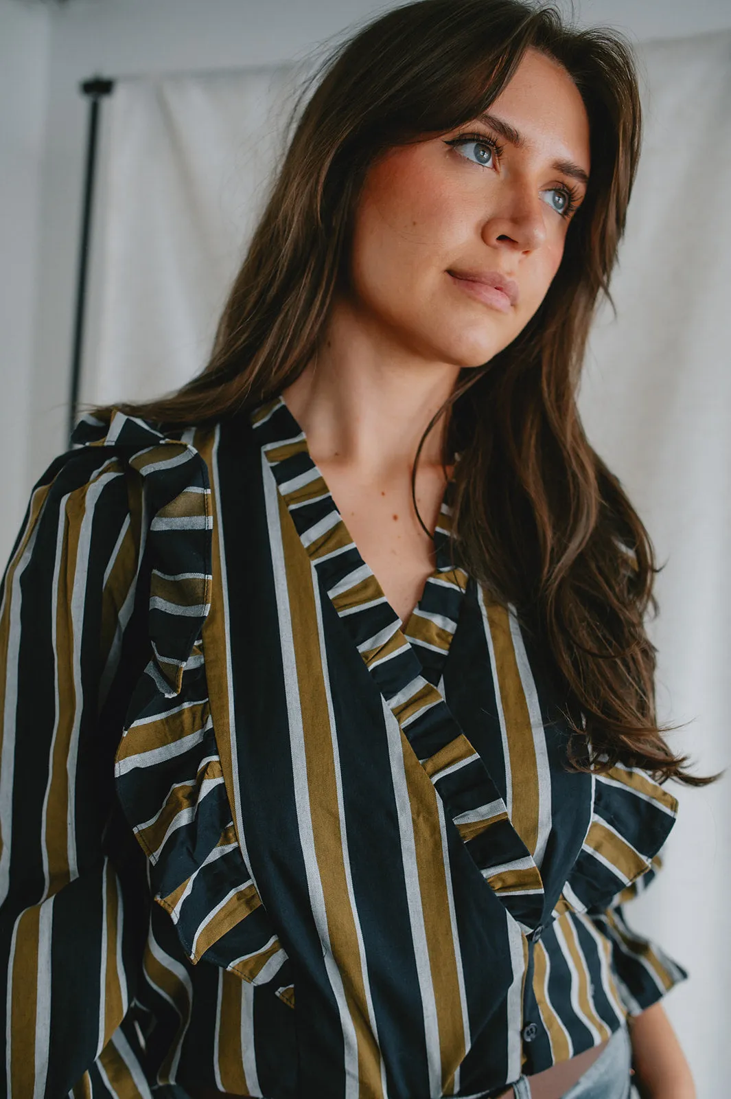 The Taya Long Sleeve Blouse by FRNCH