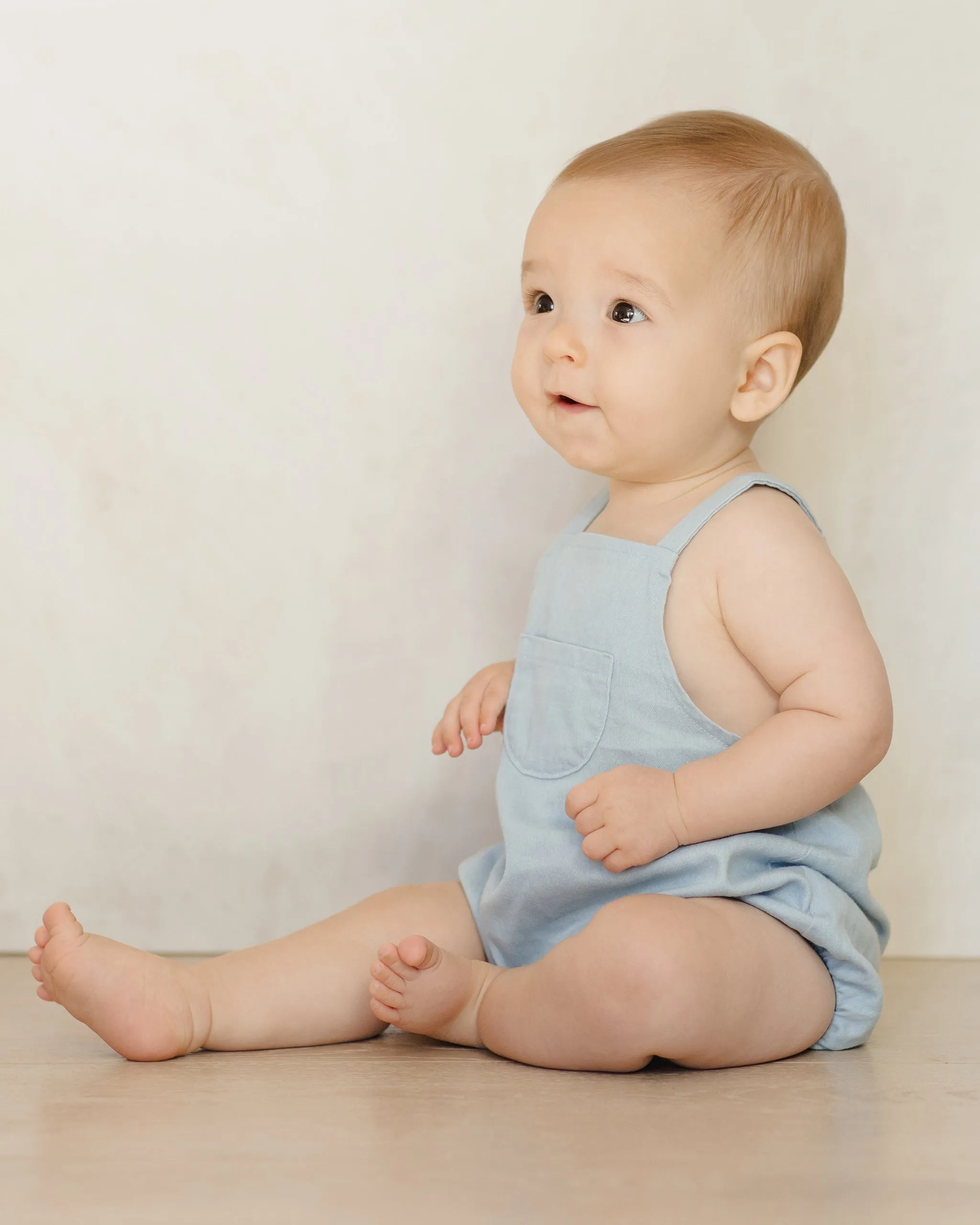 Thomas Romper || Chambray