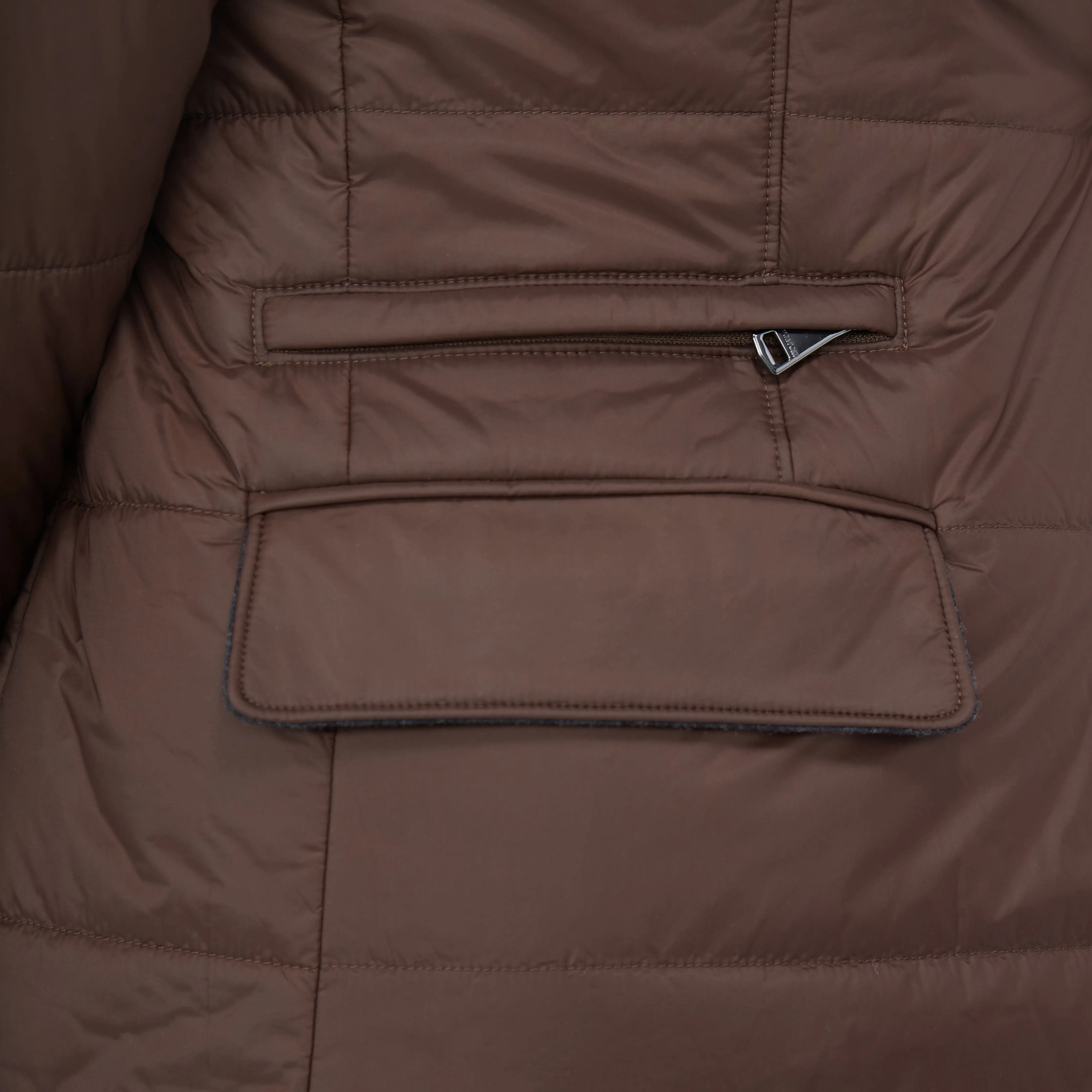 Three Button Quilted Blazer with Detachable Bib