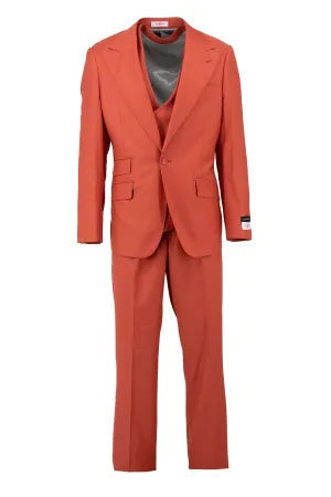 Tiglio Rosso Orvietto Solid Coral Semi Wide Leg CORAL