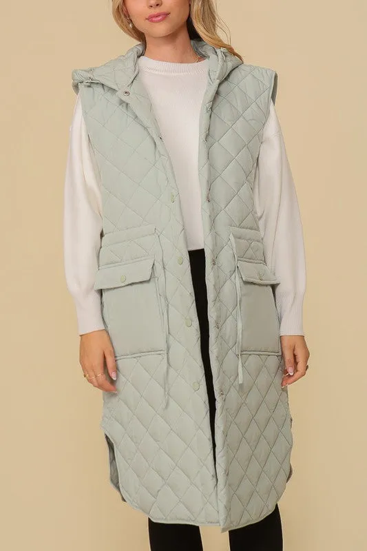 TIMING Haileys Hooded Oversized Vest Jacket