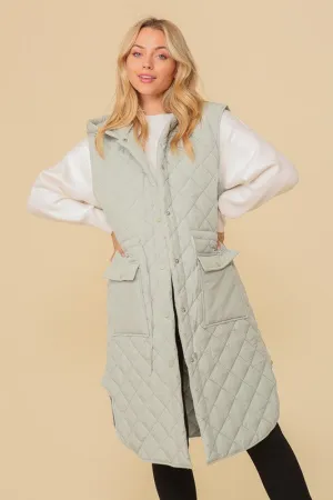 TIMING Haileys Hooded Oversized Vest Jacket