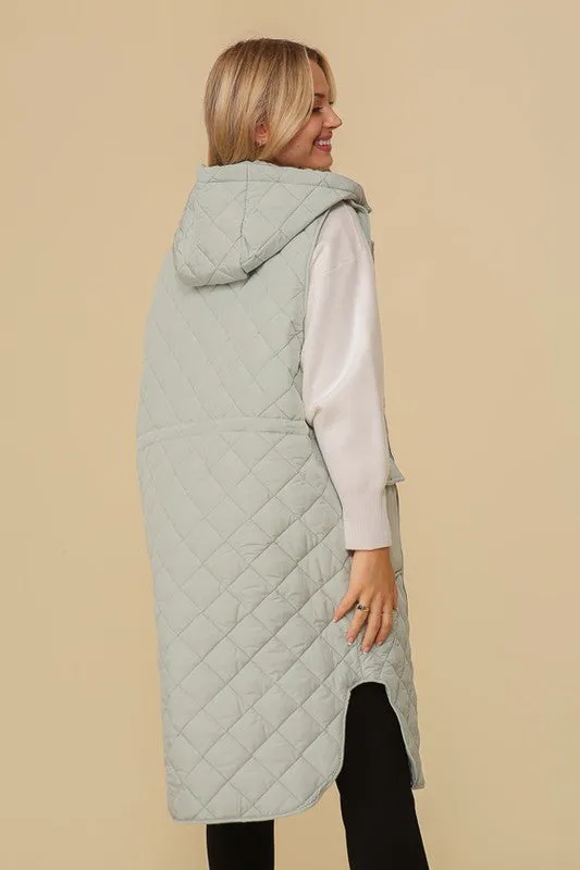 TIMING Haileys Hooded Oversized Vest Jacket
