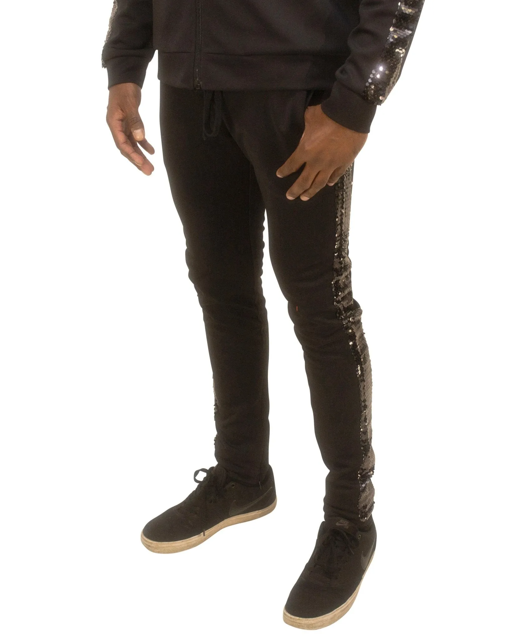 Tricot Pants with Reversible Two-Tone Sequins – Standout Streetwear