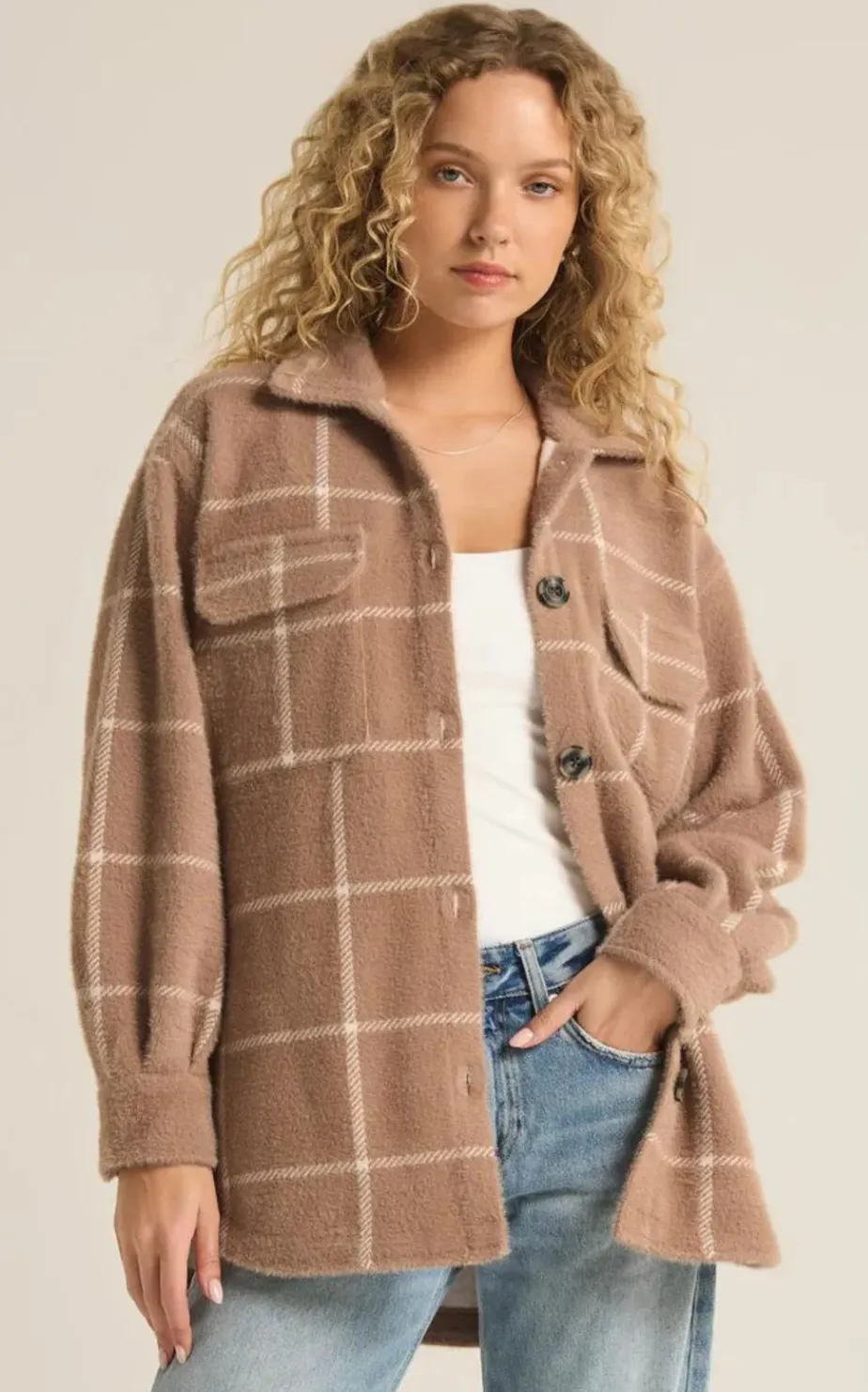 Tucker Plaid Shirt Jacket