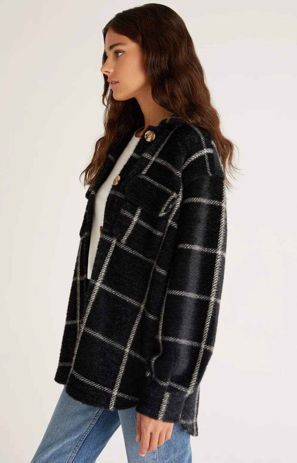 Tucker Plaid Shirt Jacket