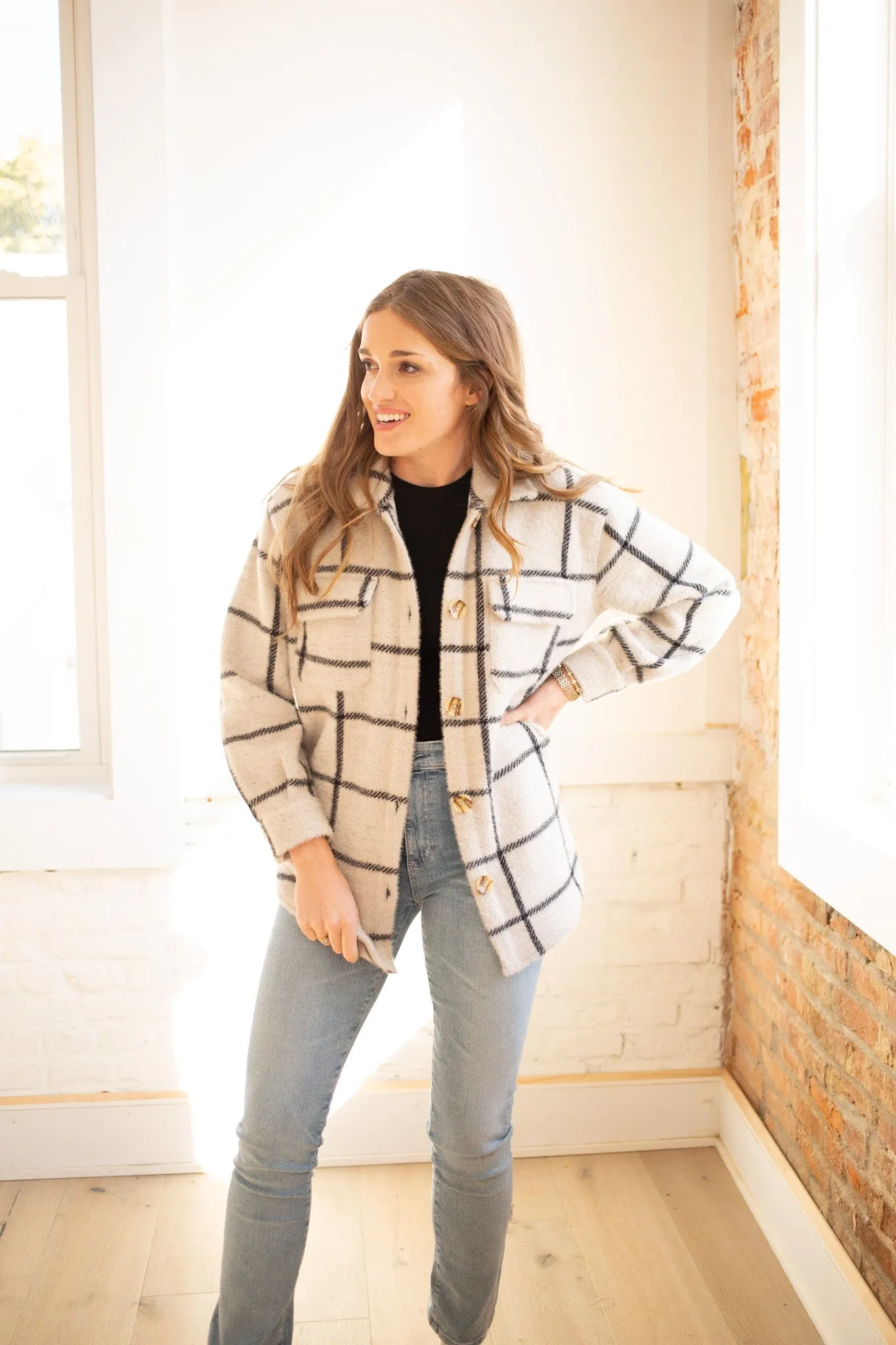 Tucker Plaid Shirt Jacket
