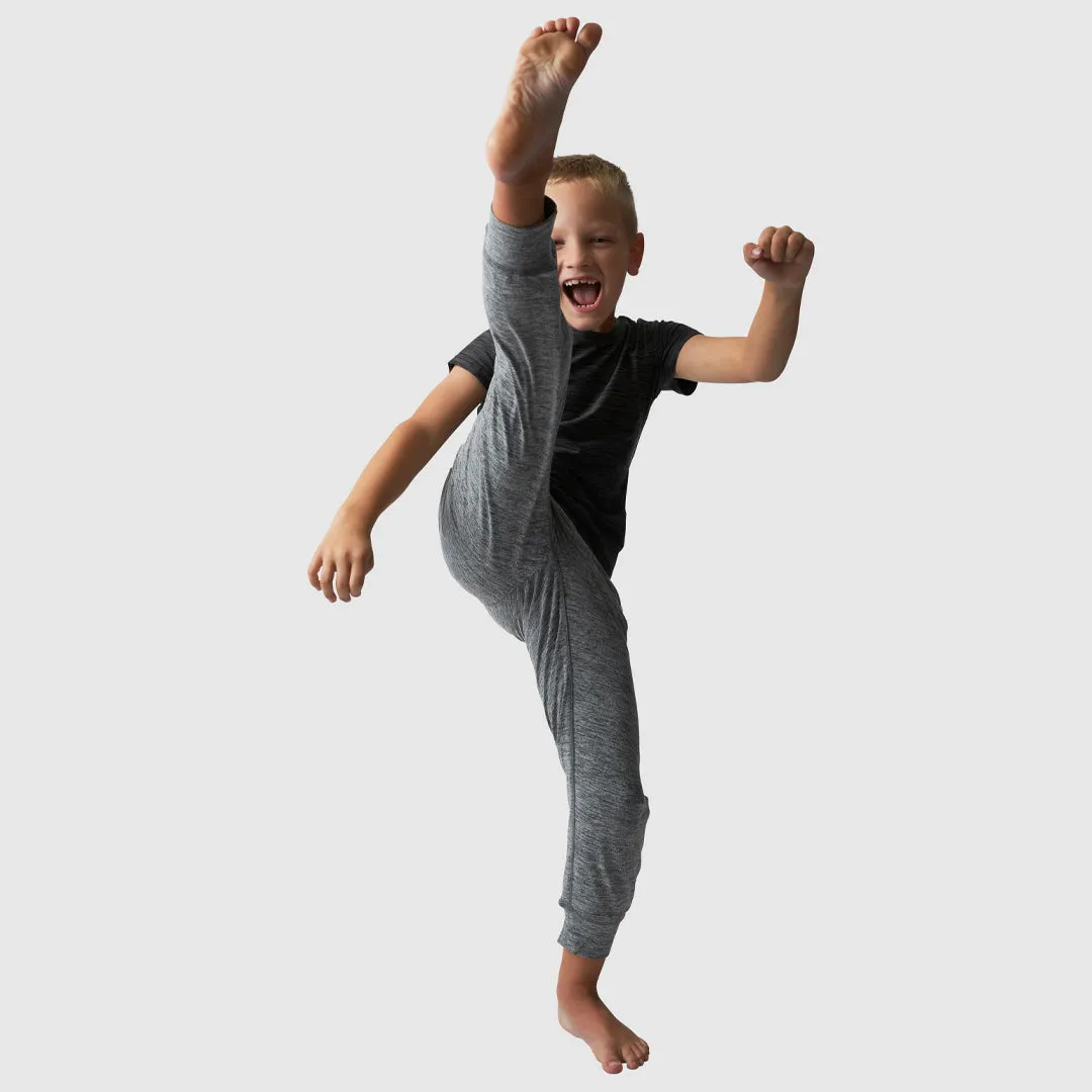 Unisex Kids Rest Day Athleisure Joggers (Heather Grey)