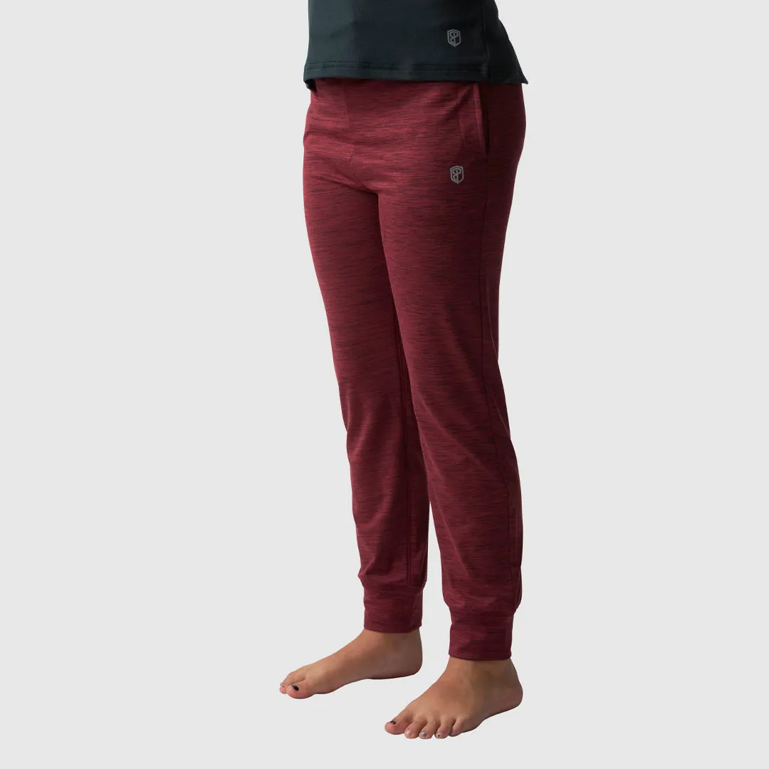 Unisex Kids Rest Day Athleisure Joggers (Maroon)