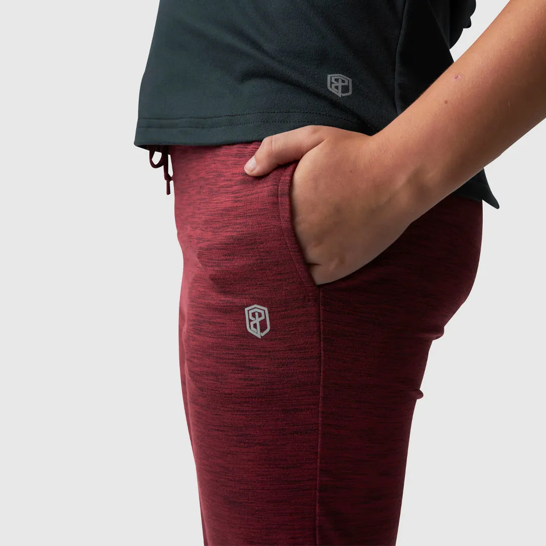 Unisex Kids Rest Day Athleisure Joggers (Maroon)