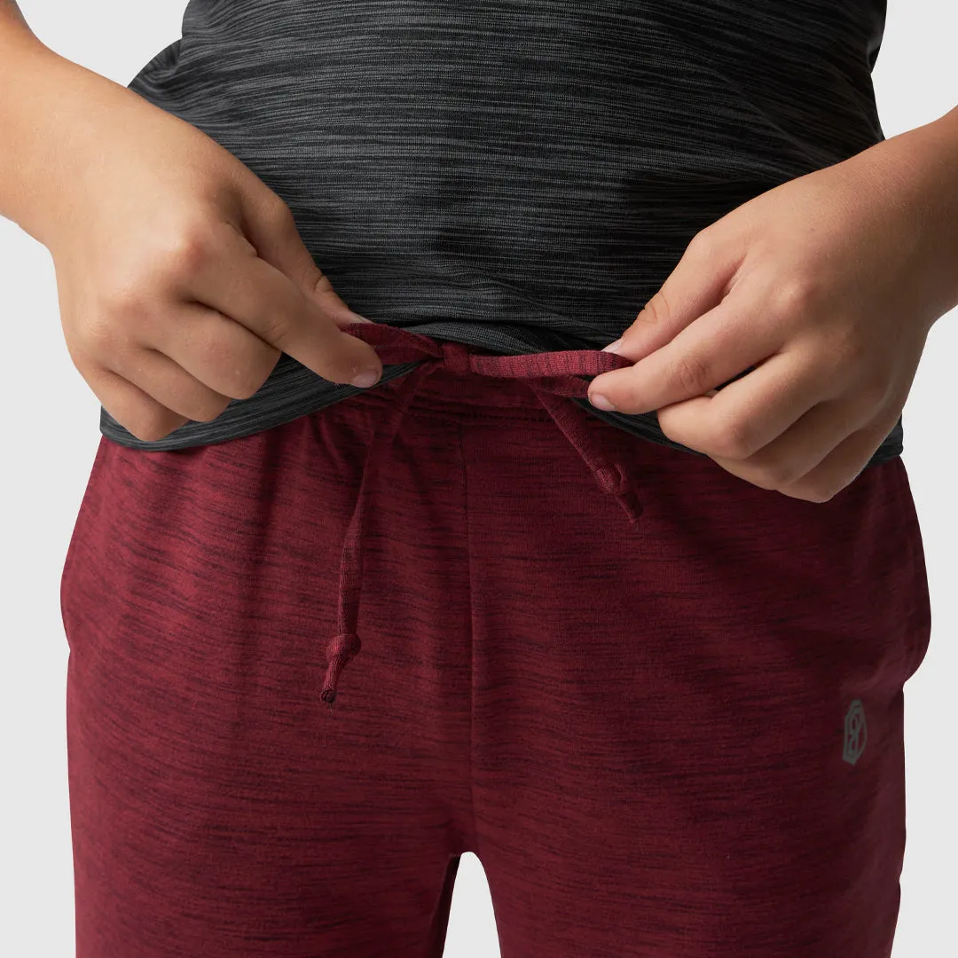 Unisex Kids Rest Day Athleisure Joggers (Maroon)