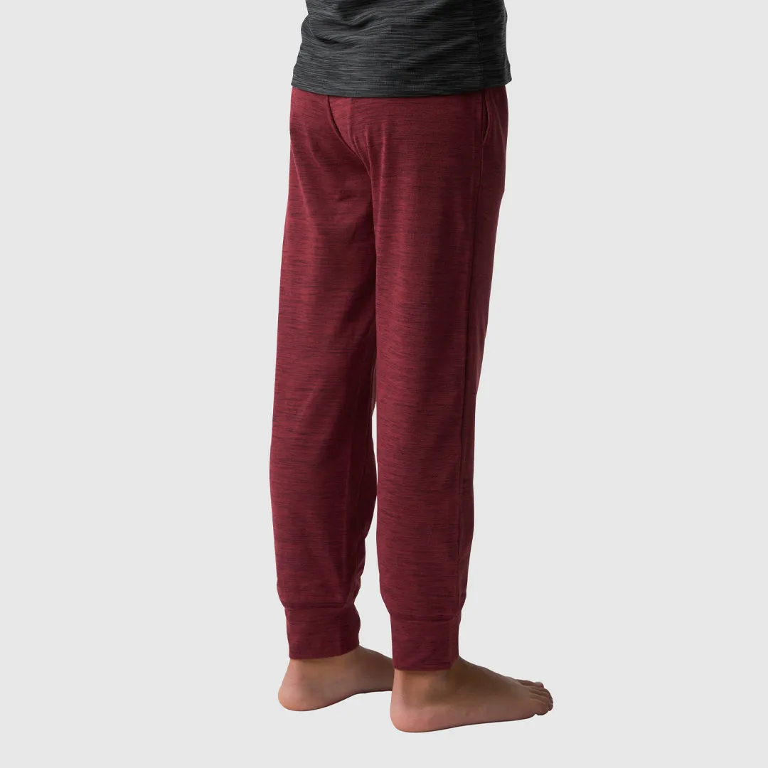 Unisex Kids Rest Day Athleisure Joggers (Maroon)
