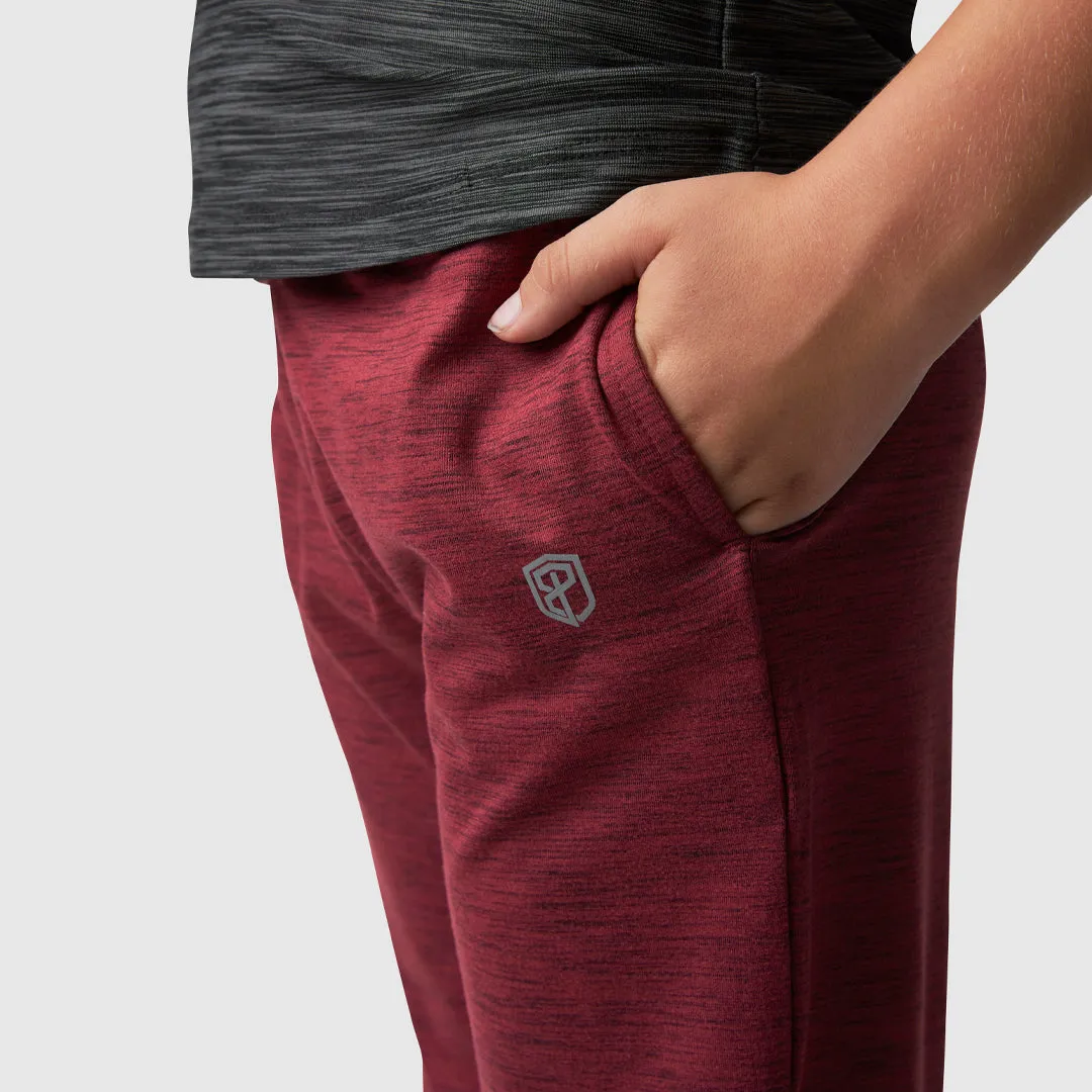 Unisex Kids Rest Day Athleisure Joggers (Maroon)