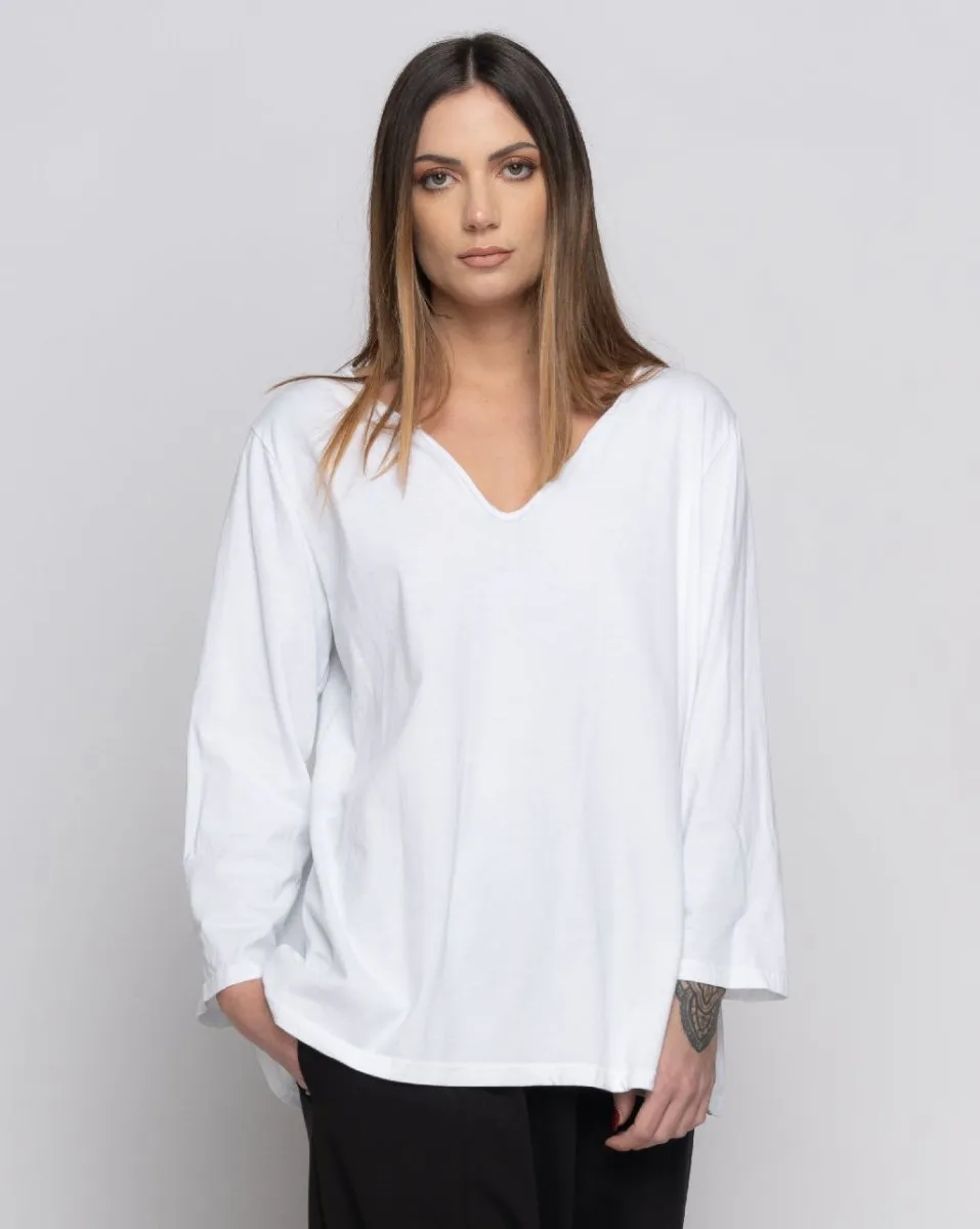 V-Neck Long Sleeve Tee