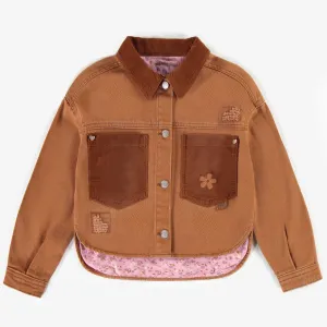Veste caramel en denim, enfant || Caramel denim jacket, child