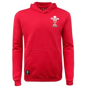 Wales Rugby Union Pullover Fleece Hoodie by Macron