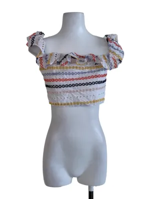 White Ruffled Blouse