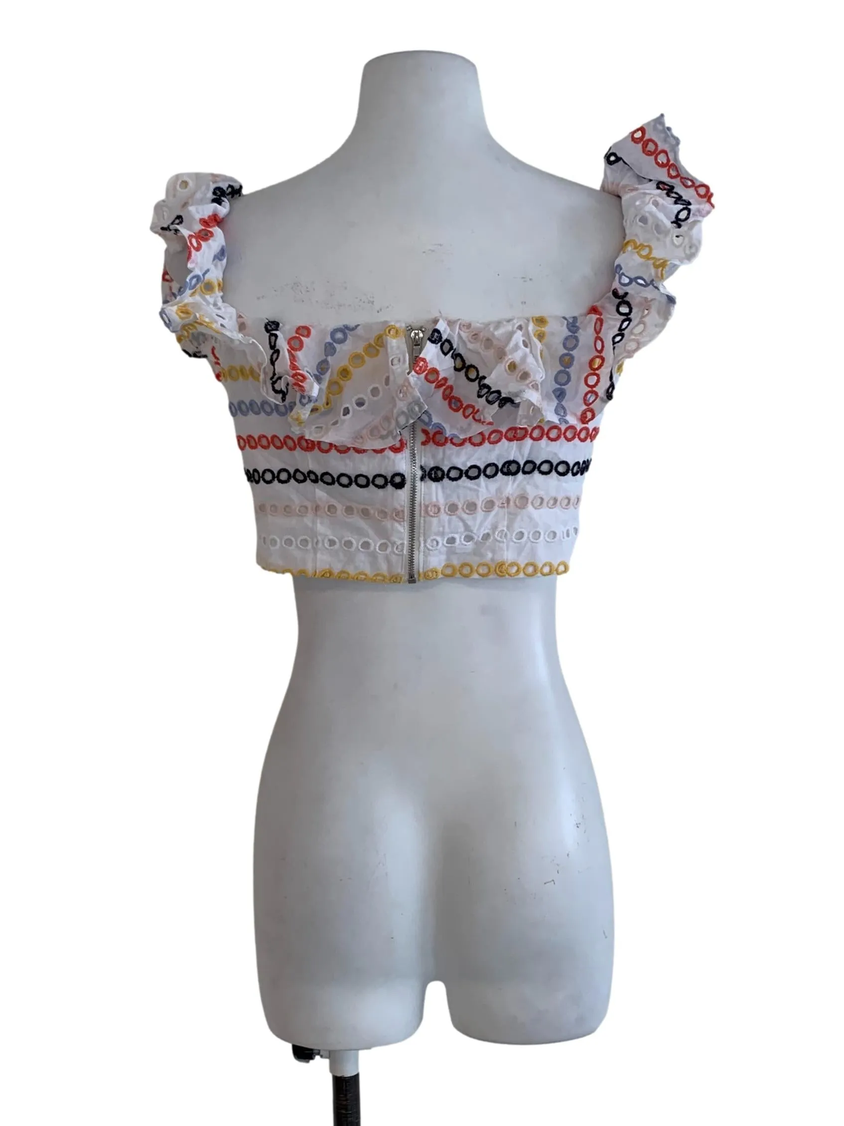 White Ruffled Blouse