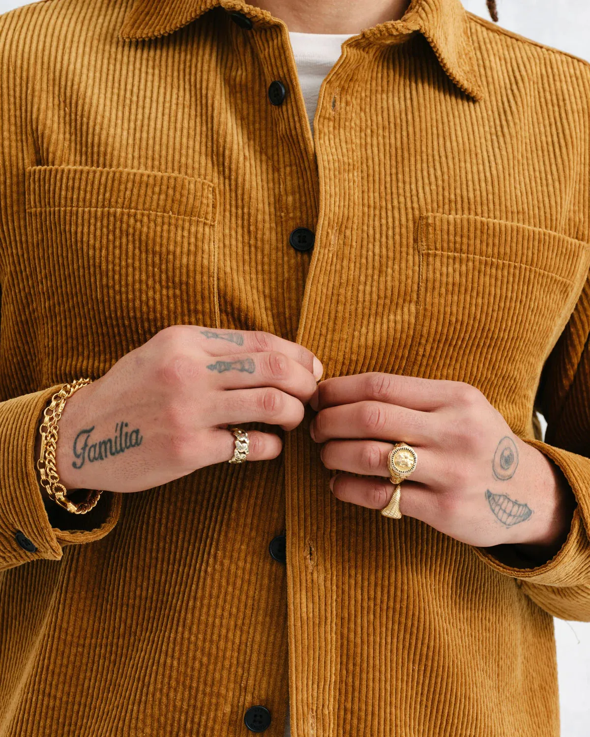 Whiting - Ochre Jumbo Corduroy Overshirt