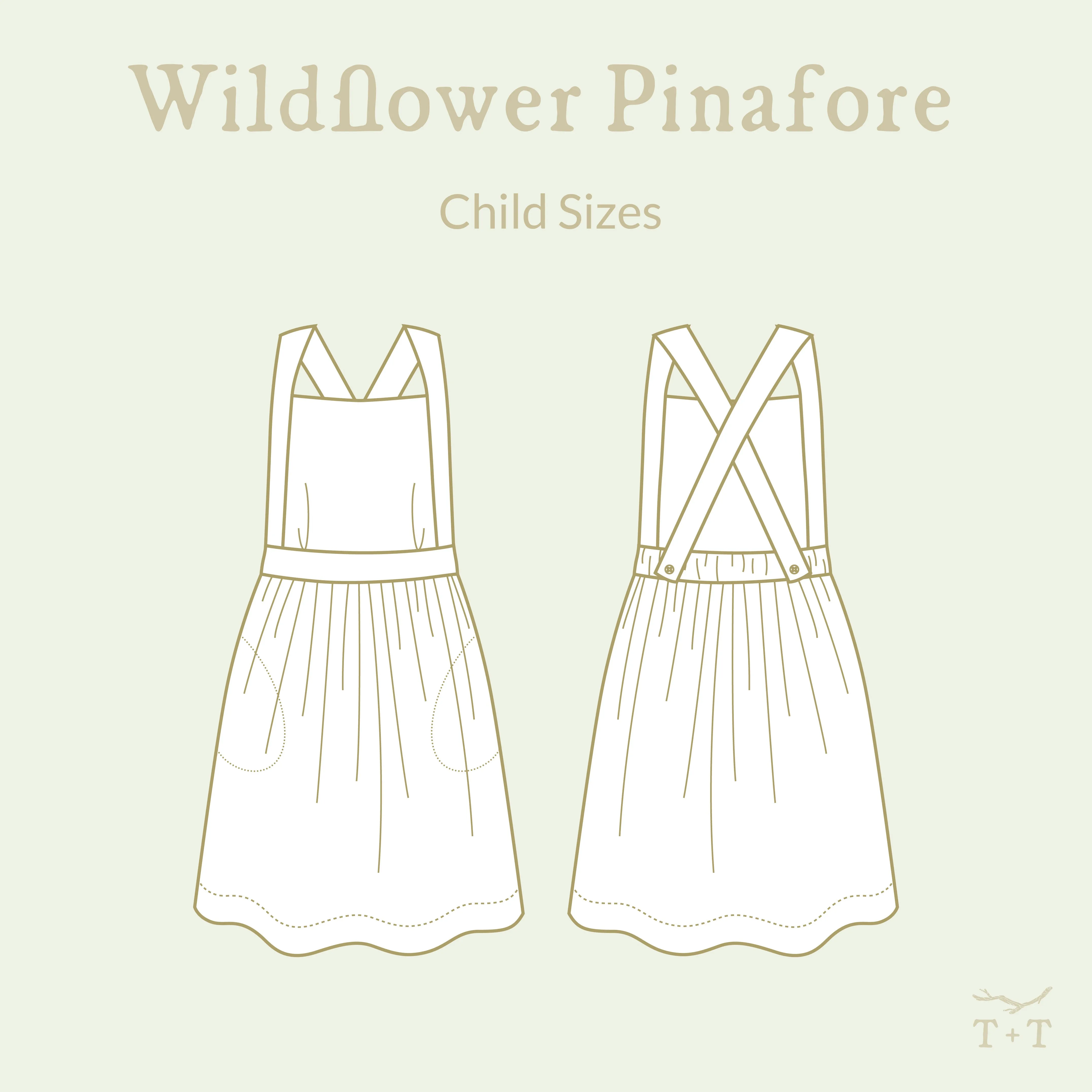 Wildflower Pinafore Sewing Pattern - Child