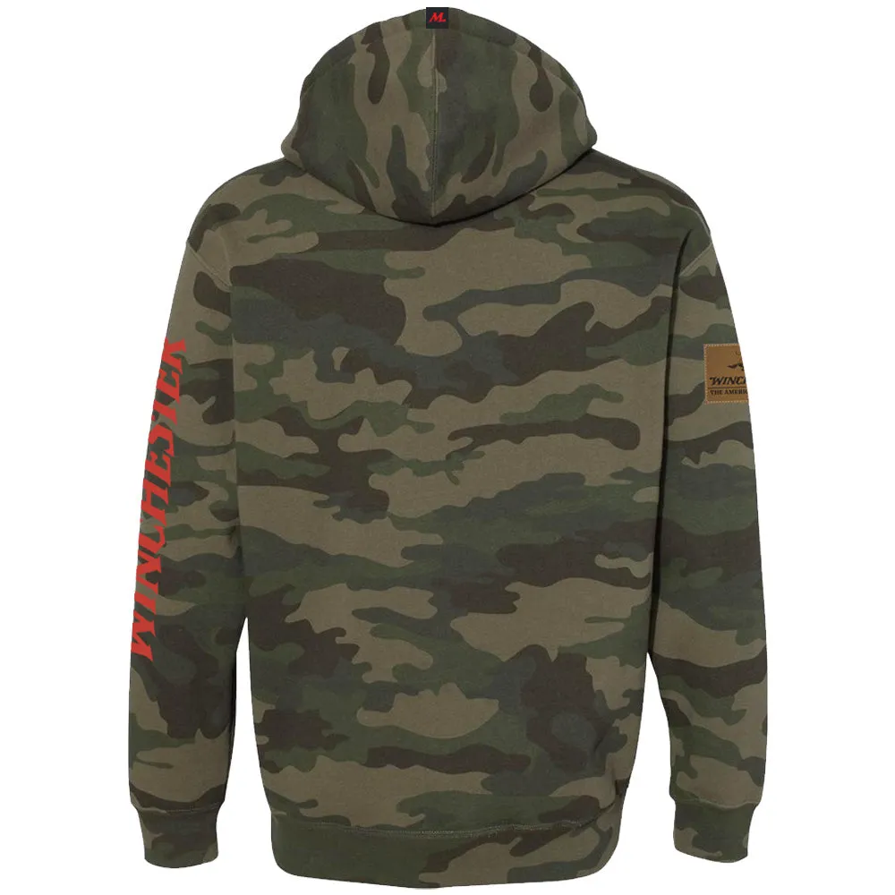 Winchester Legend -Red W Patch - Fleece Pullover Hoodie