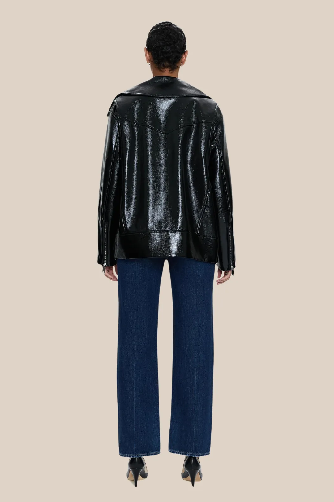 WINONA JACKET - BLACK VINYL