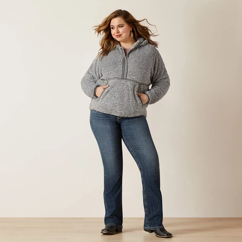 Woman's Lurex Berber 1/2 Zip Hoodie (1X - 3X) | 10047244