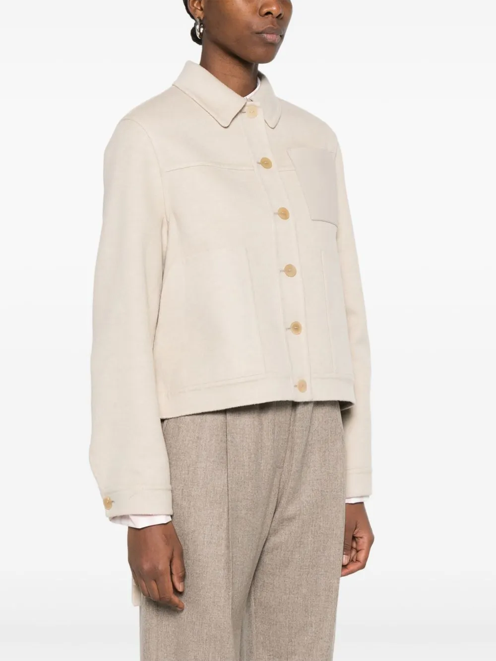 Wool and cashmere workwear jacket