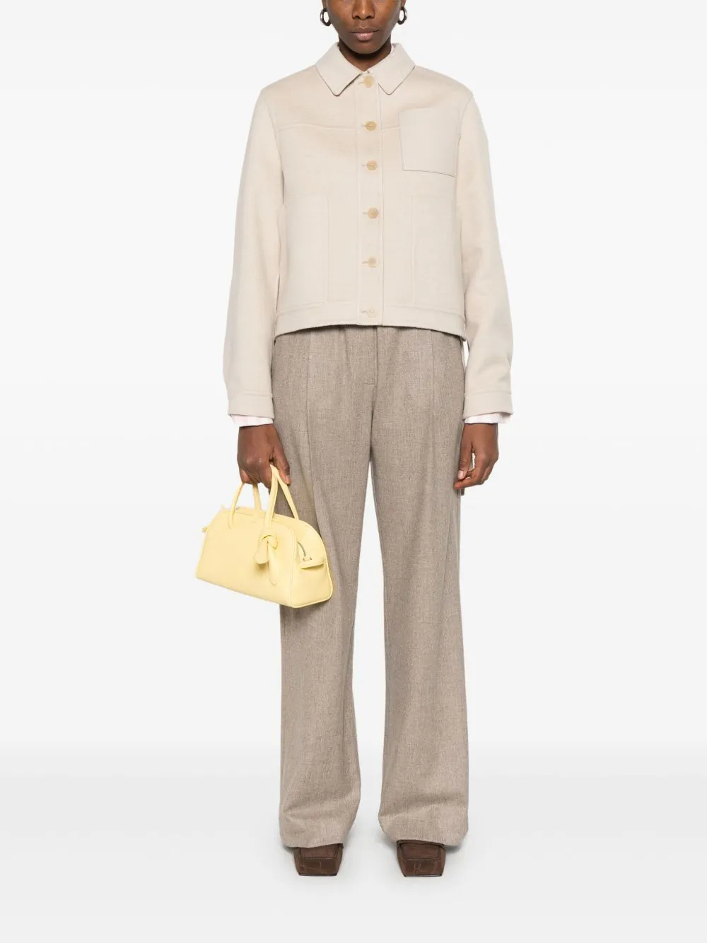 Wool and cashmere workwear jacket